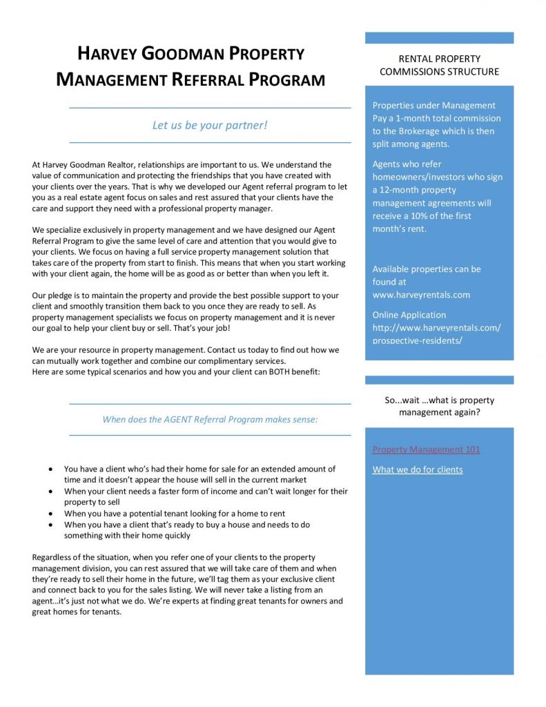 Realtors Harvey Goodman Realtor Property Management